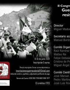 II Congreso Internacional Online Guerras coloniales y resistencia indígena. Junio 2021.